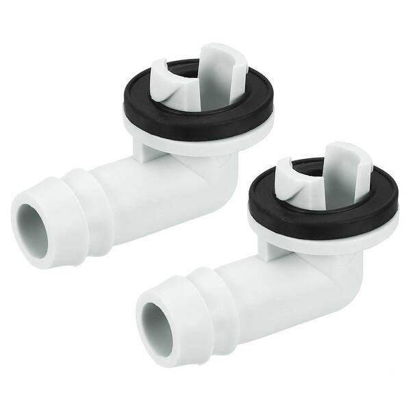 15mm Air Conditioner Drain Hose Connector Tube Elbow Fitting Part Bed