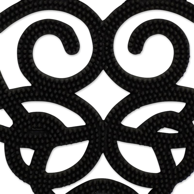 DII Scroll Pin Rubber Doormat