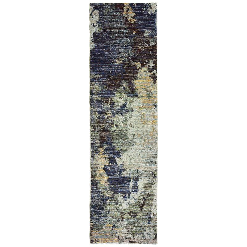 Style Haven Evangeline Evening Skies Area Rug - 2' 3" x 8' - Runner