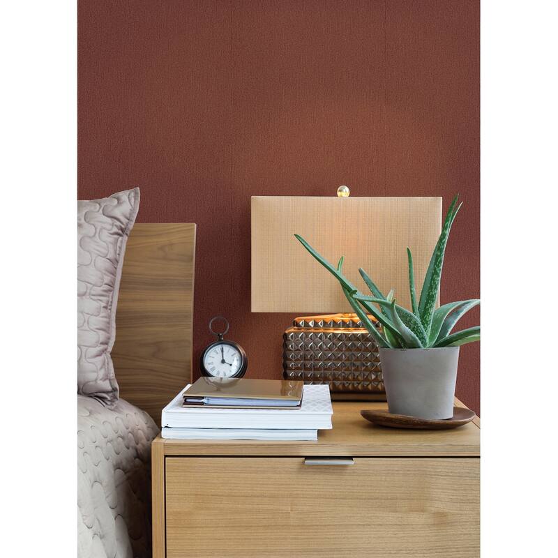 Advantage Melvin Red Stria Wallpaper