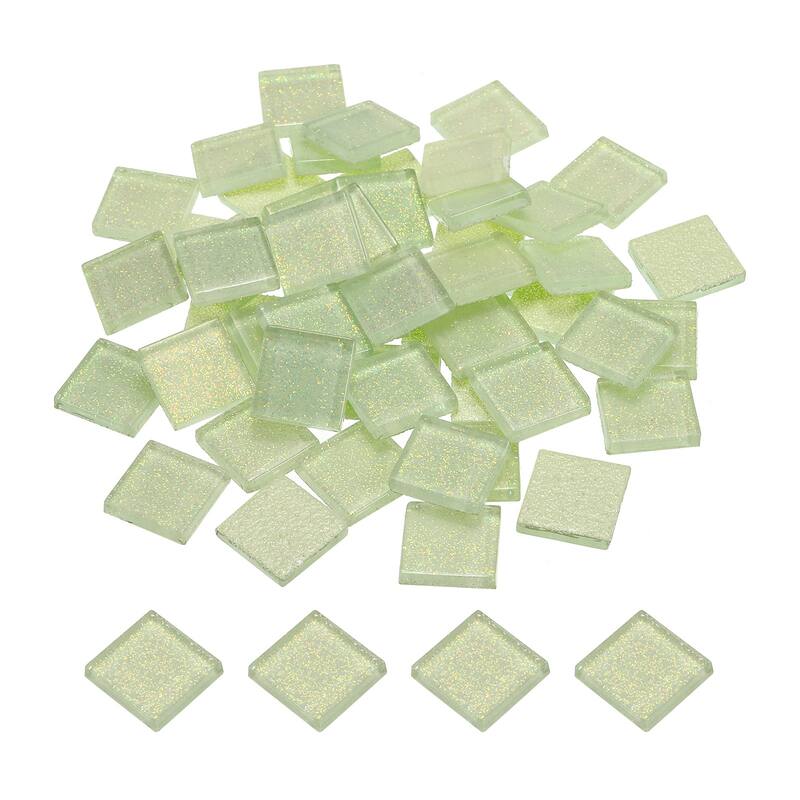 Mosaic Tiles, Glass Tiles 2 x 2cm for DIY Crafts, 50pcs 200g