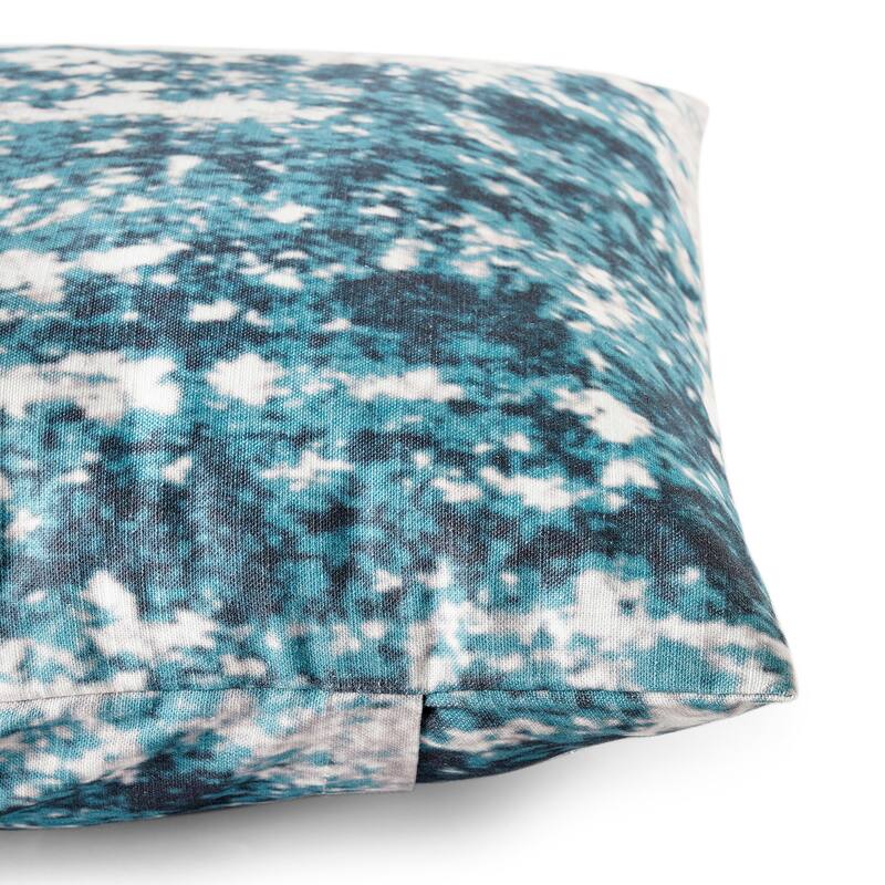 Exclusive Fabrics Printed Cotton Throw Pillow Covers 18 X 18 - Textured Decorative Pillow Covers (Set of 2)