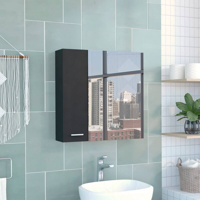 Medicine Cabinet, Four Internal Shelves, Single Door