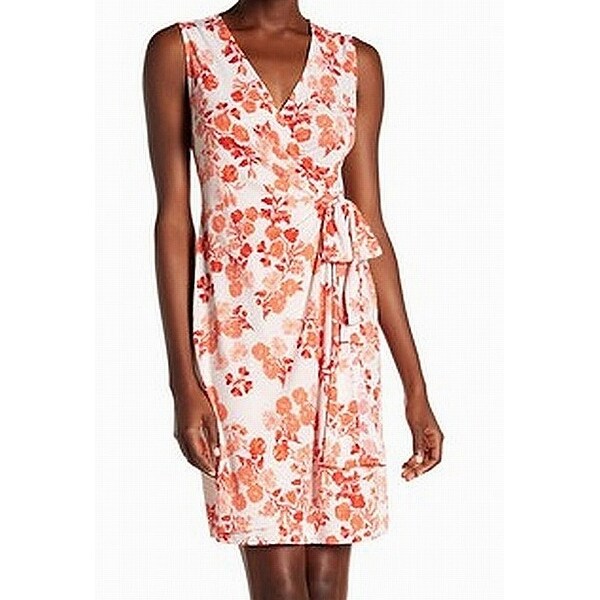 donna morgan faux wrap dress