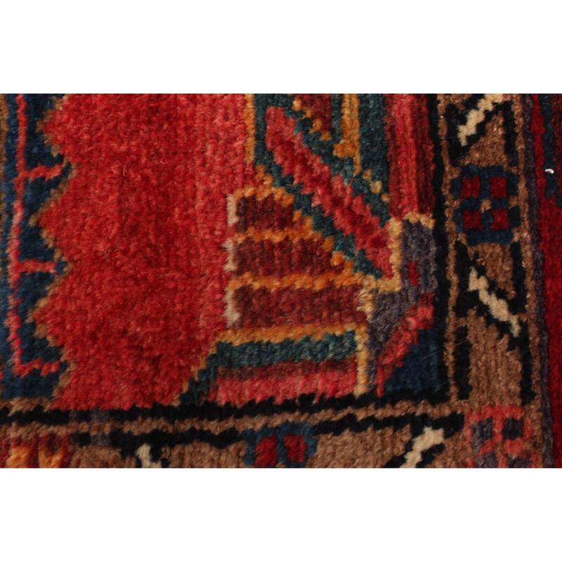 ECARPETGALLERY Hand-knotted Anatolian Vintage Red Wool Rug - 4'0 x 6'11