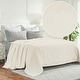 preview thumbnail 10 of 8, Superior Milan Cotton Textured Striped Lightweight Woven Blanket
