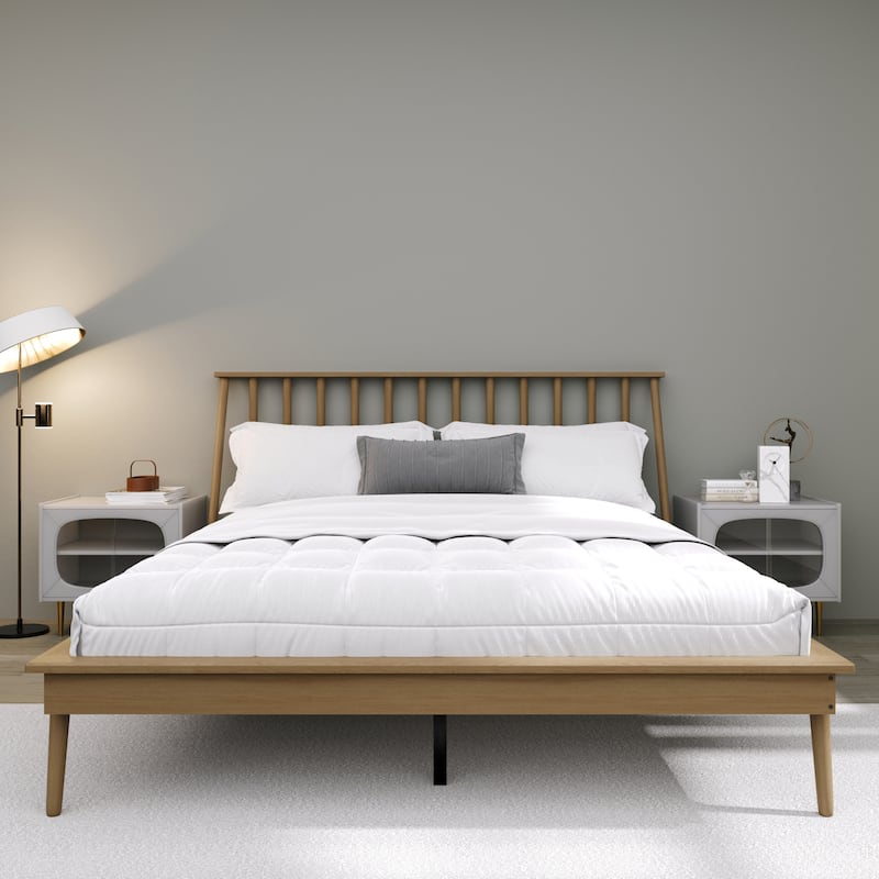 CraftPorch Vintage Wooden Platform Bed