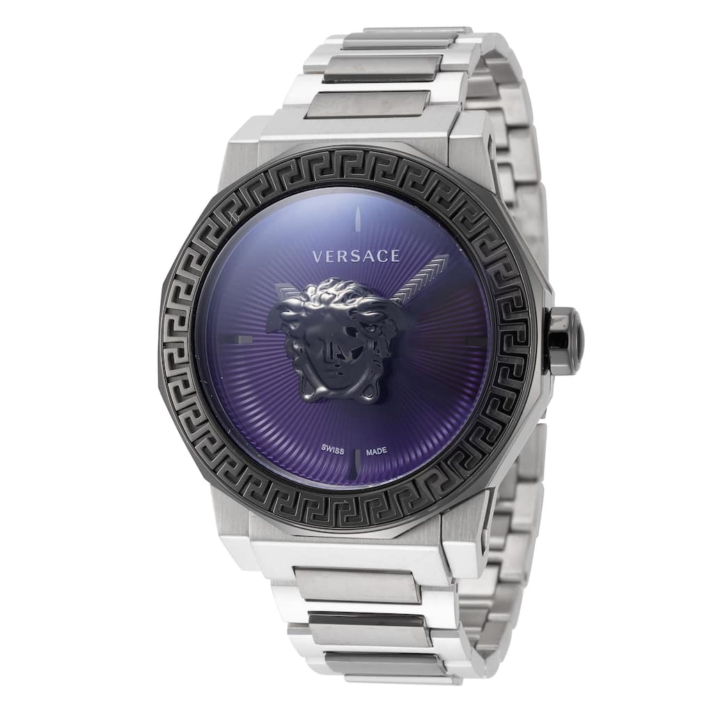 Versace Women's Medusa Deco 38mm Quartz Watch VE7B00523 - Purple - One Size