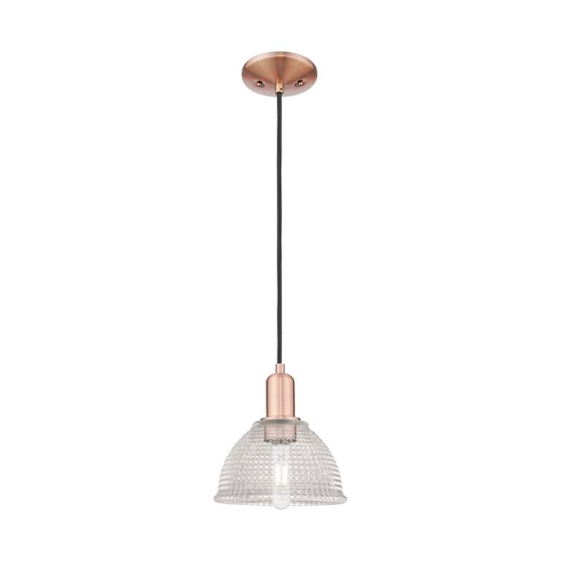 Innovations Lighting Endless Possibilities Arcadia - Arietta - 1 Light 8" Cord Hung Mini Pendant - Antique Copper
