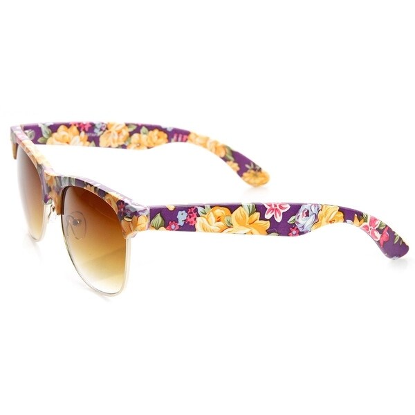 flower rimmed sunglasses