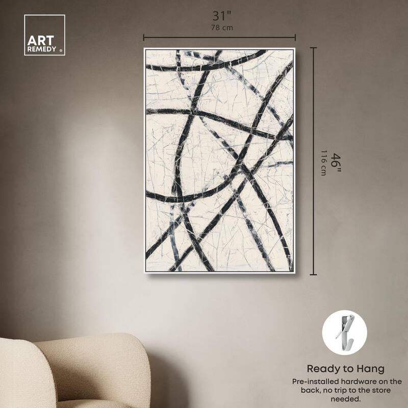 Intersecting Lines II Canvas by Art Remedy