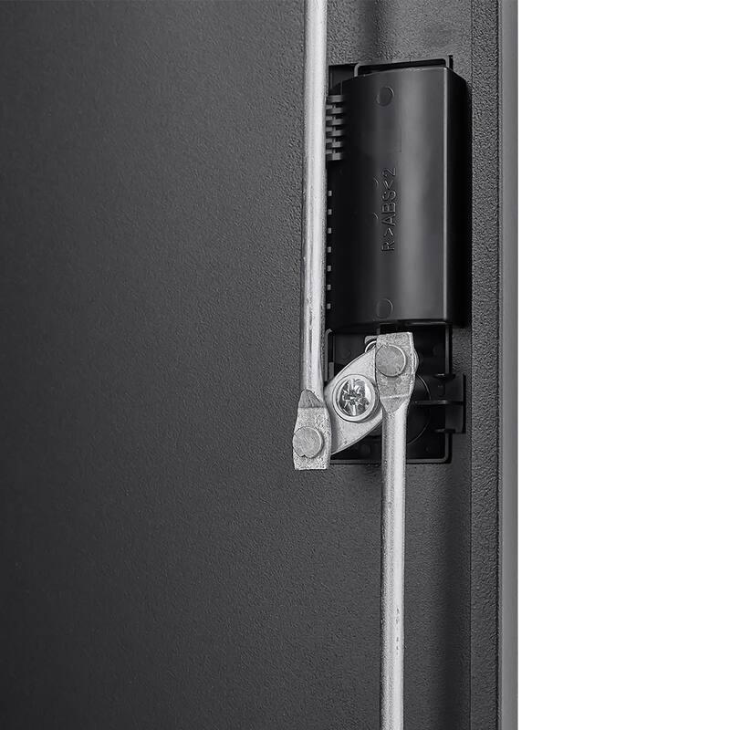 Metal Armoire, Wardrobe Cabinet with Hanging Rod and 1 Shelf Metal Storage Locker Clothes Organizer Closet - 70"H