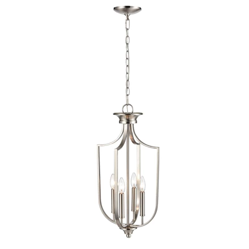 Millennium Lighting 4 Light Metal Pendant Ceiling Fixture - N/A - Brushed Nickel