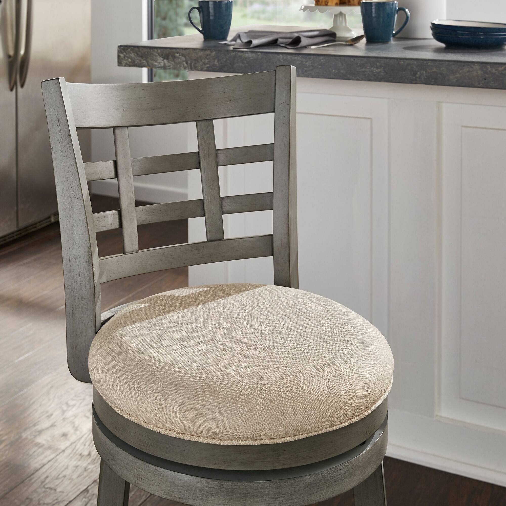 Verona Swivel High Back Counter Height Stool by iNSPIRE Q Classic On