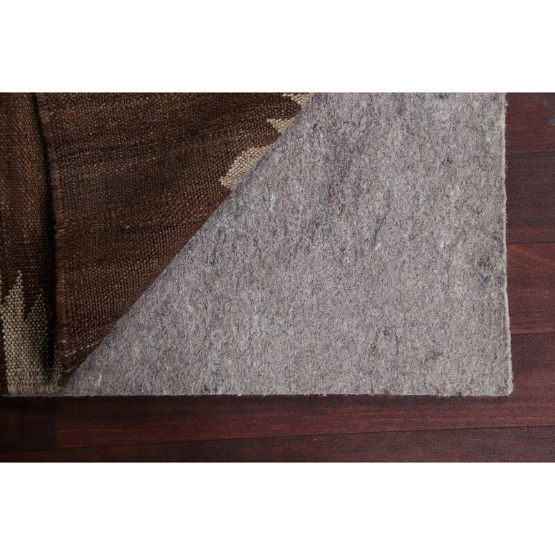 Natural Dye Geometric Tribal Kilim Oriental Area Rug Wool Hand-woven - 5'3" x 6'8"