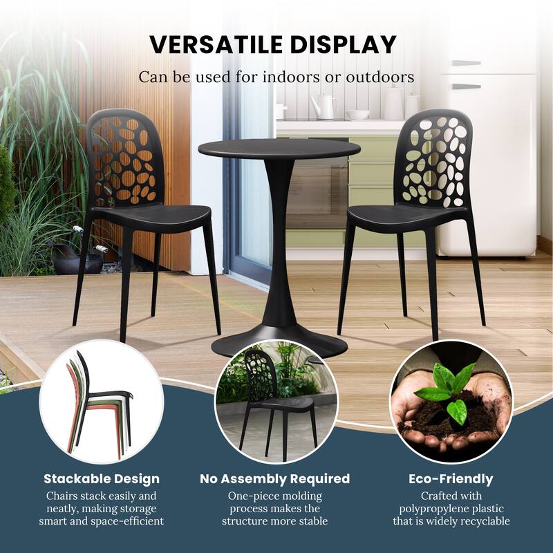 Frond and Form 2-Person Outdoor Round Dining Set