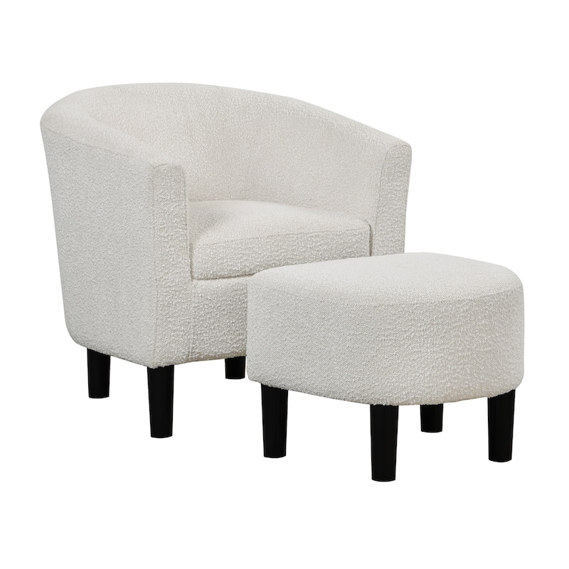 Convenience Concepts Take a Seat Churchill Accent Chair with Ottoman