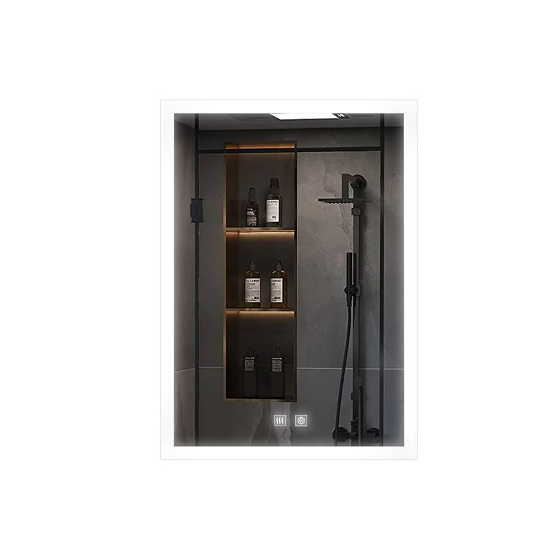 Mesa Surface-Mount LED Mirror Medicine Cabinet with Defogger