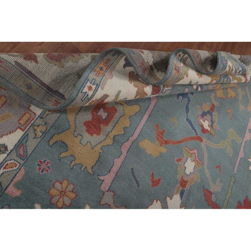 Oushak Oriental Area Rug Handmade Bedroom Wool Carpet - 9'2"x 11'8"