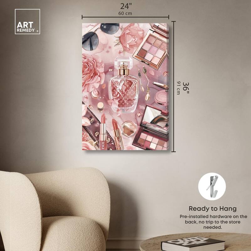Glam Sparkle Lay Out II Canvas by Art Remedy, Gallery Wrapped