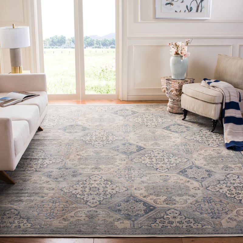 SAFAVIEH Vintage Distressed Boho Retta Oriental Rug - 8' x 10' - Cream/Blue