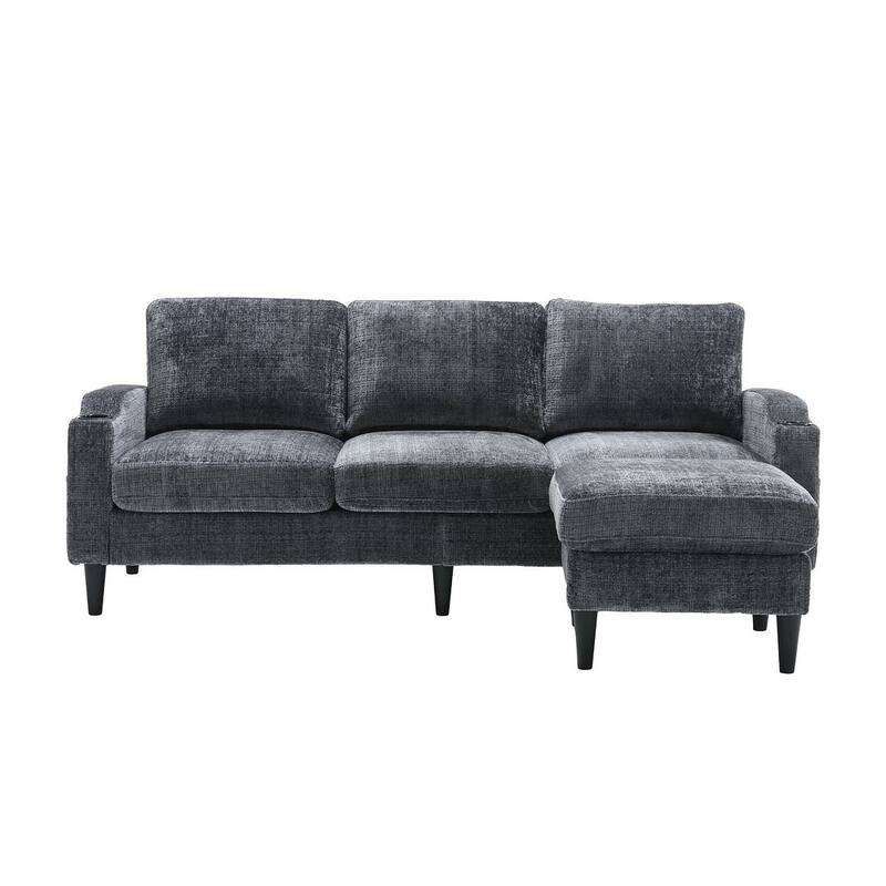 Modular Sleeper Sectional Sofa with Storage Ottoman