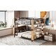 preview thumbnail 18 of 56, Twin Over Twin / Full Over Full Size Metal Detachable Bunk Bed with Ladder and Storage Shelf, Platform Bed Frame Set of 2