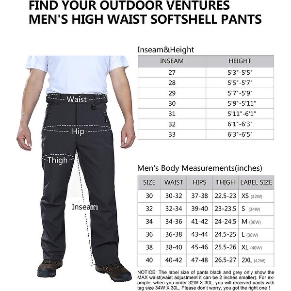mens fleece lined waterproof pants