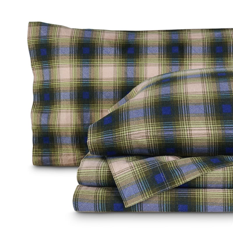 Bare Home Cotton Flannel Sheet Set - Velvety Soft Heavyweight