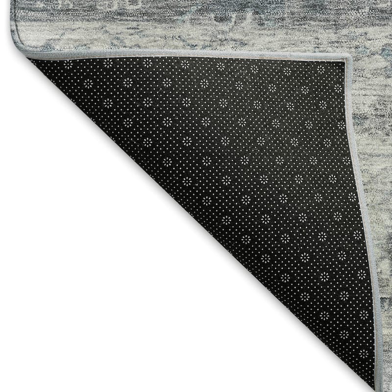 Machine Washable Indoor/ Outdoor Traditional Border Chantille Rug