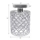 preview thumbnail 8 of 8, Modern Crystal Semi-flush Mount Ceiling Light Fixture Mini Chandelier - 7.9x5.9"(HxDia)