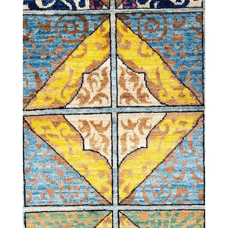 Contemporary Overdyed Wool Hand Knotted Area Rug - 6' 4" x 8' 7"