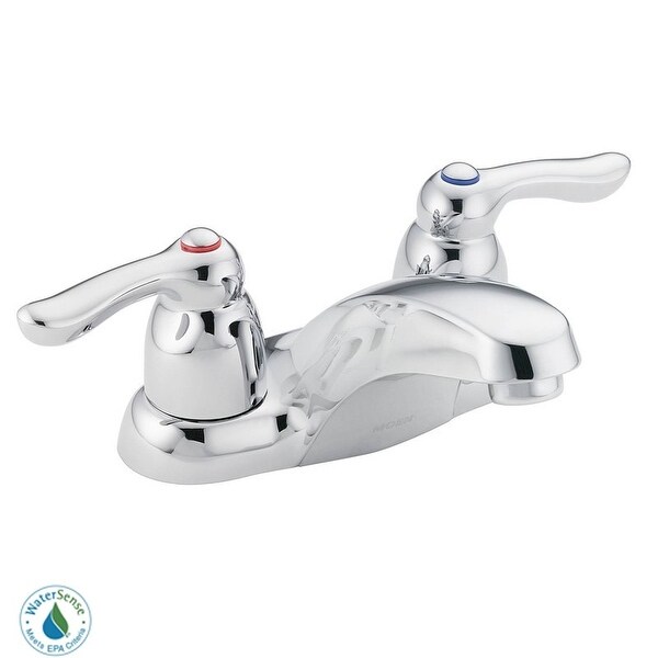 Moen 64922 Double Handle Centerset Bathroom Faucet from the Chateau Collection (Valve Included) - Chrome