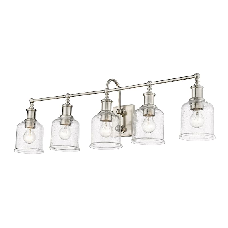 Bellevue Georgia 5 Light 41" Wide Bathroom Vanity Light - Brushed Nickel