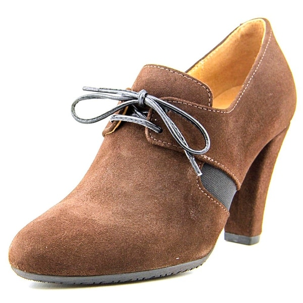 Eric Michael Ven Round Toe Suede Heels