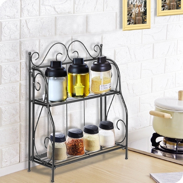Wrought iron spice rack 2025