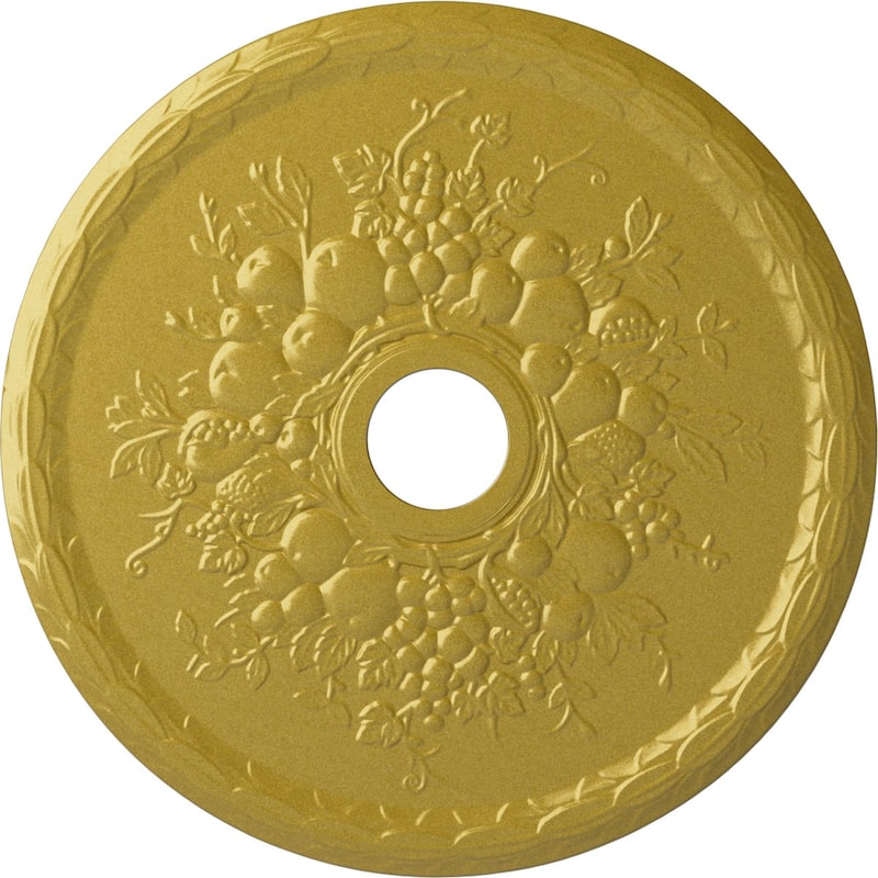 22 5/8"OD x 3 5/8"ID x 5/8"P Grape Ceiling Medallion