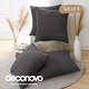 preview thumbnail 73 of 89, Deconovo Faux Linen Throw Pillow Covers 4 PCS(Cover Only) 16"x16" - Dark Grey