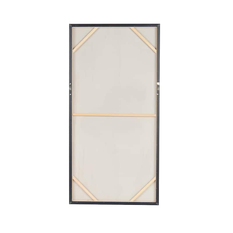 Gold Polystone Ballet Dancer Living Room Framed Wall Art with Black and Gold Foil Accents