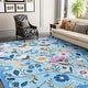 preview thumbnail 64 of 65, Nature Floral Non-Slip Machine Washable Colorful Modern Area Rug