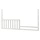 preview thumbnail 1 of 0, Foundry 55" Wide Traditional Wood Toddler Guard, White Dove