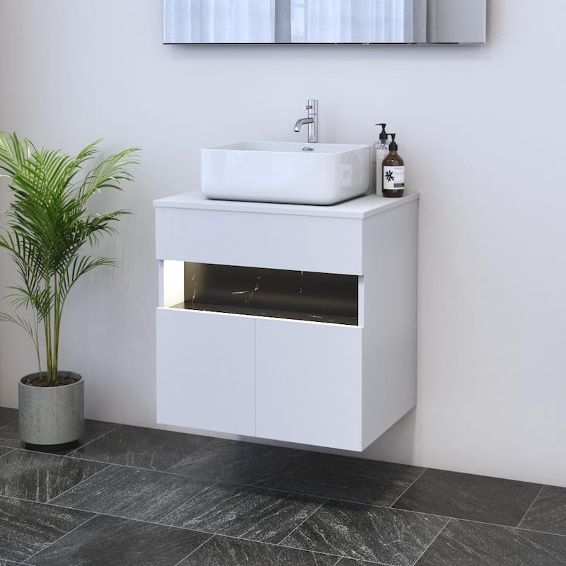 Laguna 2D 60 Floating Bathroom Vanity (24" Width)