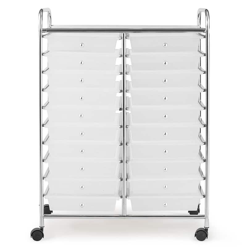 Costway 20 Drawers Rolling Cart Storage Scrapbook Paper Studio - See Details