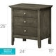 preview thumbnail 43 of 43, Glory Furniture Elowen 3-drawer Wood Nightstand