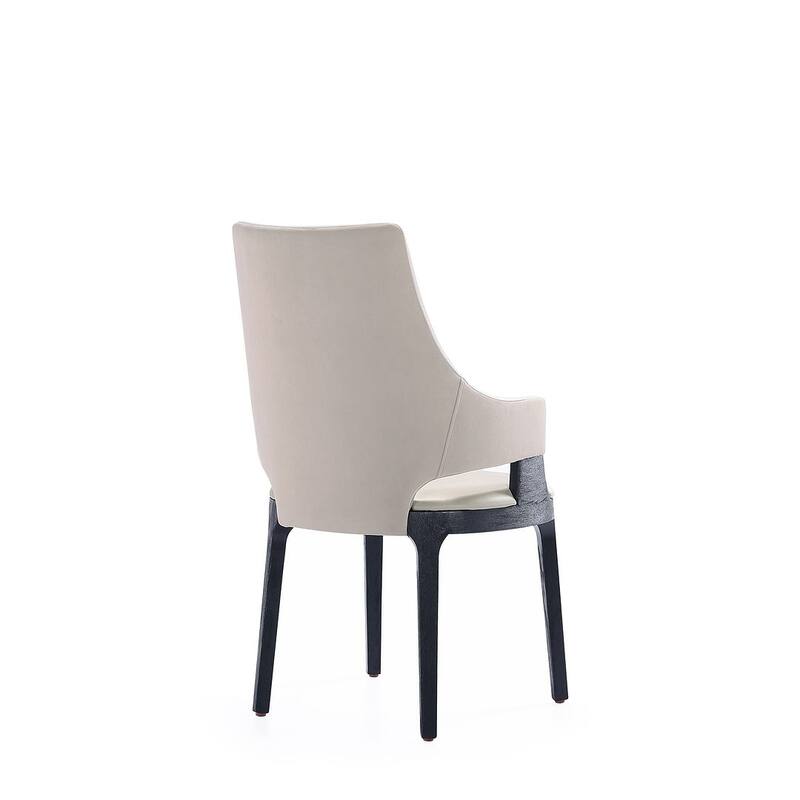 Manhattan Comfort Kara Modern Velvet Upholstered Dining Arm Chair