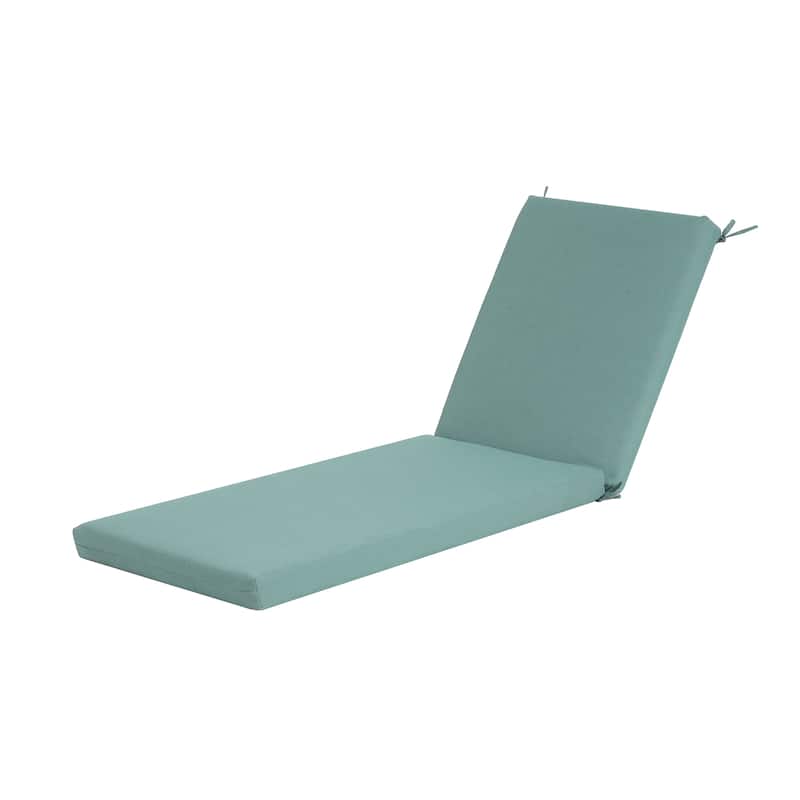 Christopher Knight Home - Noah Luxurious Comfort Outdoor Chaise Lounge Cushion with Secure Ties and Plush Support - Teal