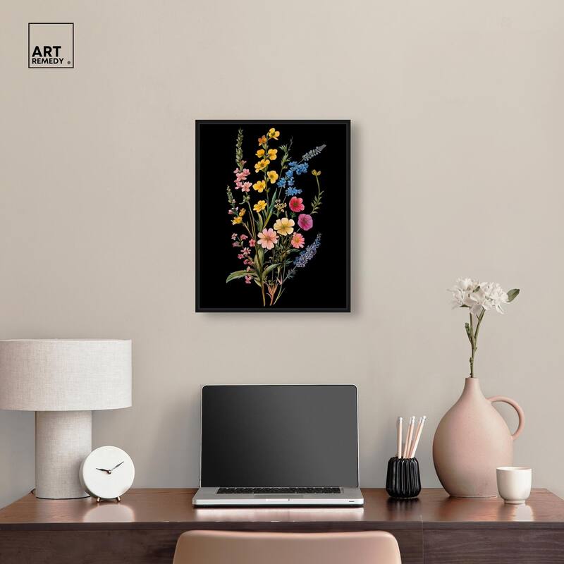 Darkling Daisies I Canvas by Art Remedy