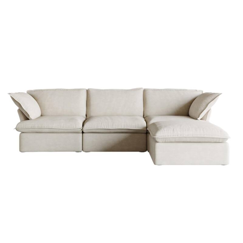 L Shape Sectional Couches, Sectional Sofa with Chaise Ottoman