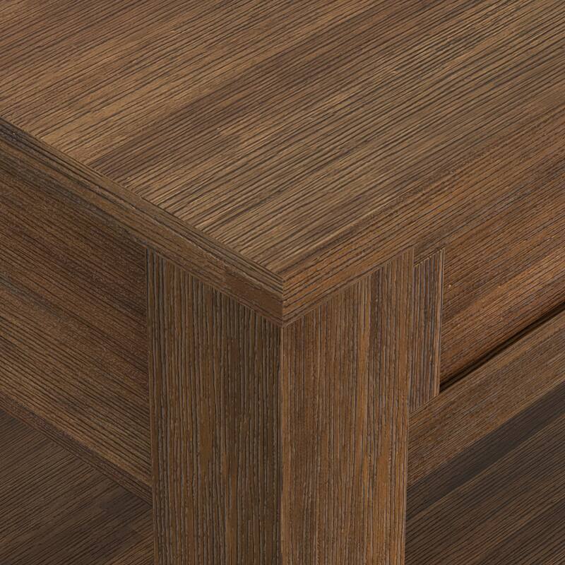 WYNDENHALL Garret SOLID ACACIA WOOD 22 inch Wide Square Rustic End Side Table - 22"W x 22" D x 22" H