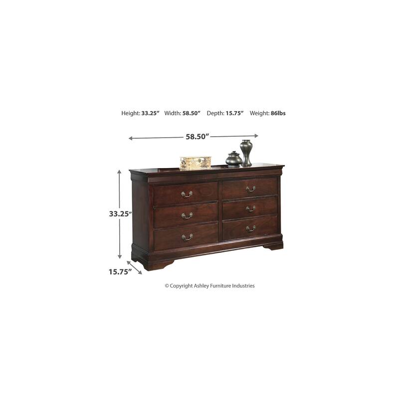 Signature Design by Ashley Alisdair Reddish Brown Nightstand